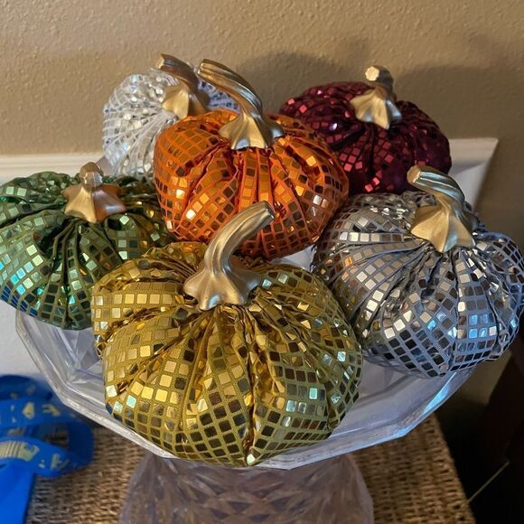 Disco Pumpkins set of 6! - Picture 1 of 14